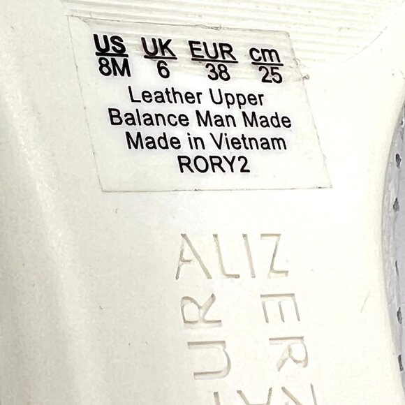 Naturalizer Womens Size 8 White Leather Slingback‎ Perforated Flats Shoes - Picture 12 of 12